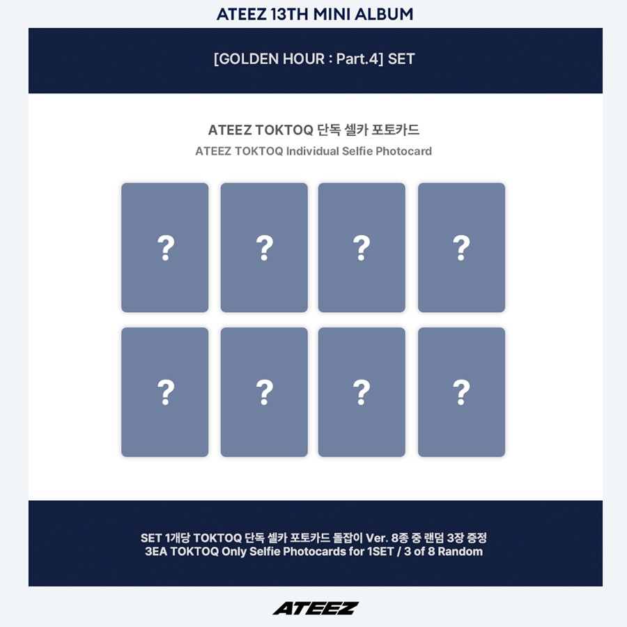 KQSHOP POB ATEEZ – 13th Mini Album GOLDEN HOUR Part.4