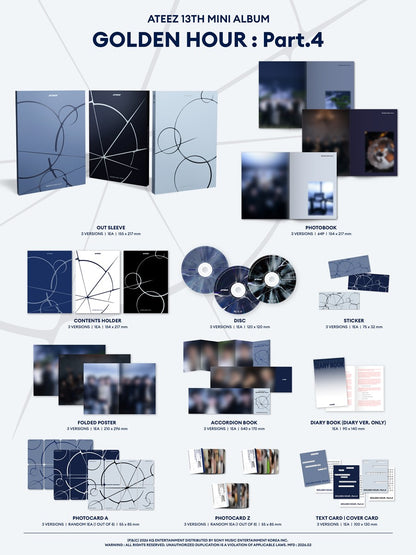 KQSHOP POB ATEEZ – 13th Mini Album GOLDEN HOUR Part.4