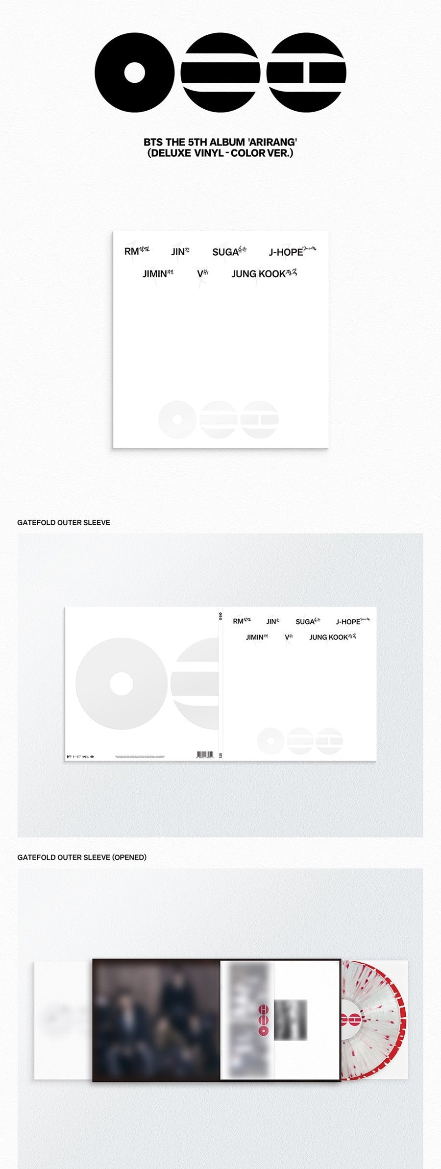 BTS – The 5th Album [ARIRANG] (Deluxe Vinyl Ver.) - Aléatoire