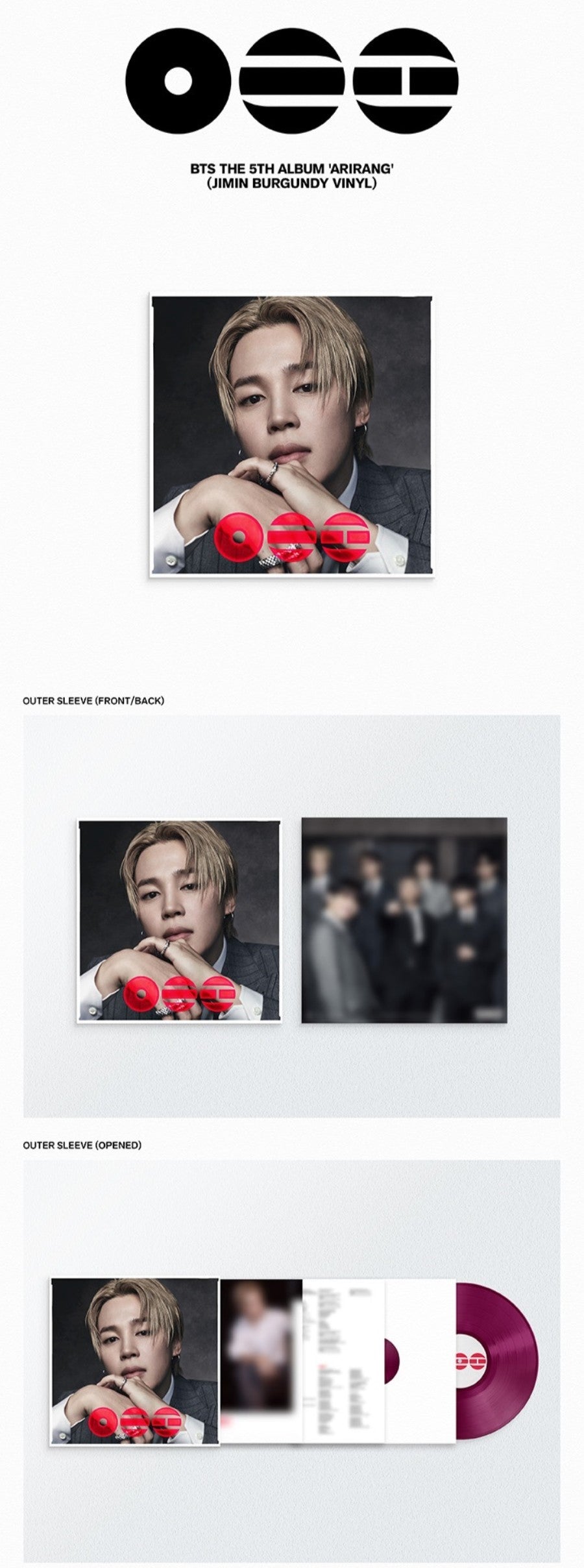 BTS – The 5th Album [ARIRANG] (Standard Vinyl Ver.) - Aléatoire