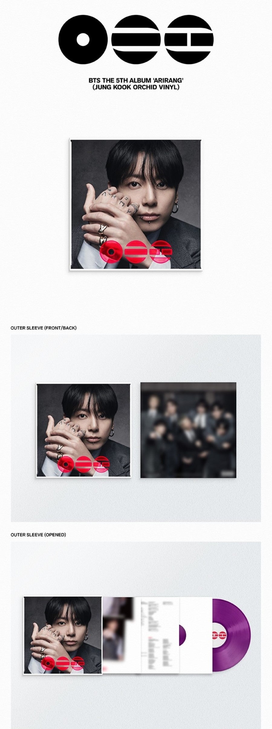 BTS – The 5th Album [ARIRANG] (Standard Vinyl Ver.) - Aléatoire