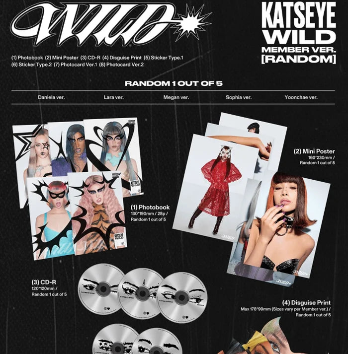 [WEVERSE POB] KATSEYE – [WILD] (Member ver.)