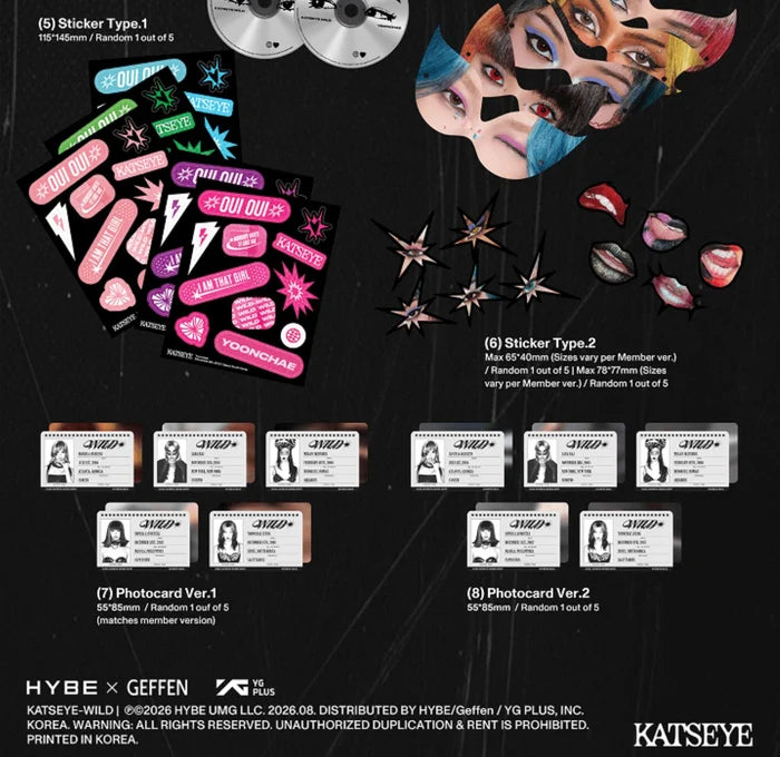 [WEVERSE POB] KATSEYE – [WILD] (Member ver.)