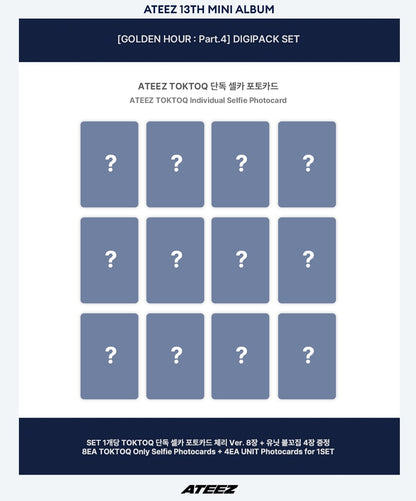 KQSHOP POB ATEEZ – 13th Mini Album GOLDEN HOUR Part.4 (DIGIPACK VER.)