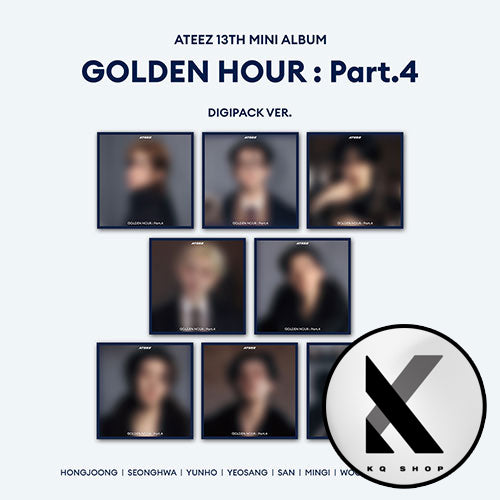 KQSHOP POB ATEEZ – 13th Mini Album GOLDEN HOUR Part.4 (DIGIPACK VER.)