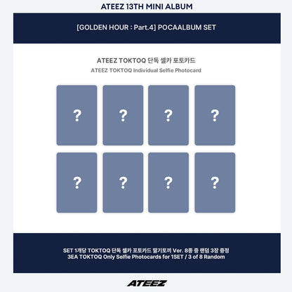 KQSHOP POB ATEEZ – 13th Mini Album GOLDEN HOUR  Part.4 (POCAALBUM VER.)