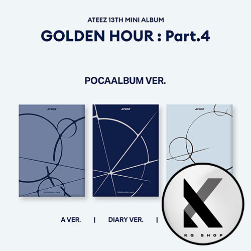 KQSHOP POB ATEEZ – 13th Mini Album GOLDEN HOUR  Part.4 (POCAALBUM VER.)