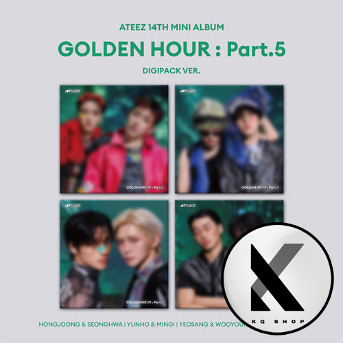 [KQSHOP POB] ATEEZ – 14th Mini Album [GOLDEN HOUR : Part.5] (DIGIPACK UNIT VER.)