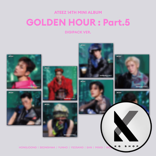 [KQSHOP POB] ATEEZ – 14th Mini Album [GOLDEN HOUR : Part.5] (DIGIPACK VER.)