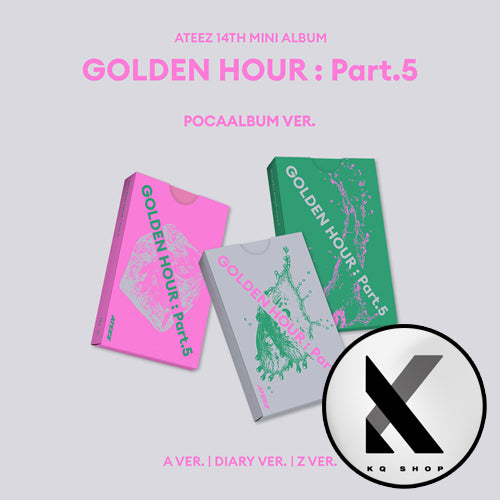 [KQSHOP POB] ATEEZ – 14th Mini Album [GOLDEN HOUR : Part.5] (POCAALBUM)