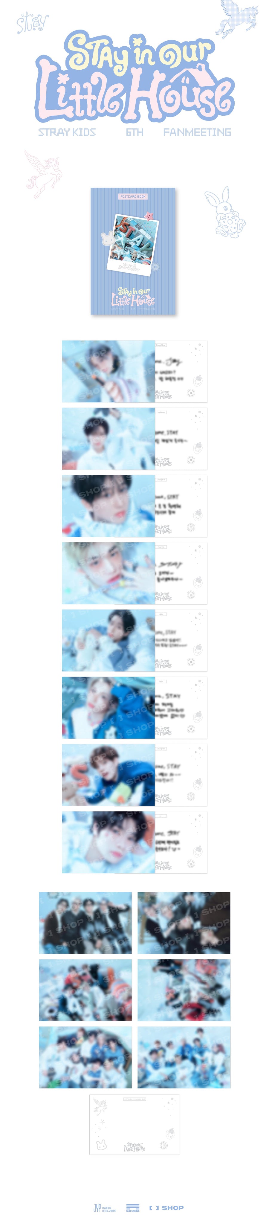 POSTCARD BOOK Stray Kids STAY in Our Little House MD