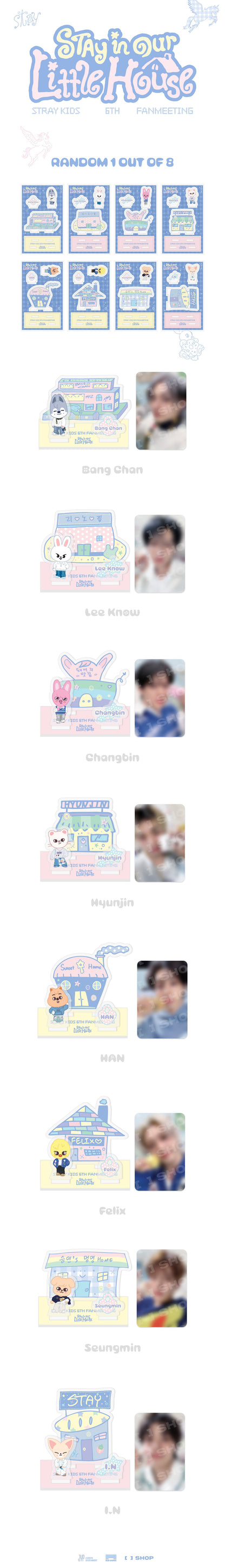 SECRET ACRYLIC STAND Stray Kids STAY in Our Little House MD (Aléatoire)