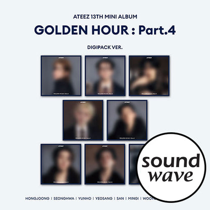 SOUNDWAVE POB ATEEZ – 13th Mini Album GOLDEN HOUR  Part.4 (DIGIPACK VER.) (RANDOM)