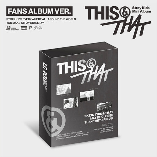 [FANS SHOP POB] Stray Kids – Mini Album [THIS & THAT] (FANS ALBUM VER.)