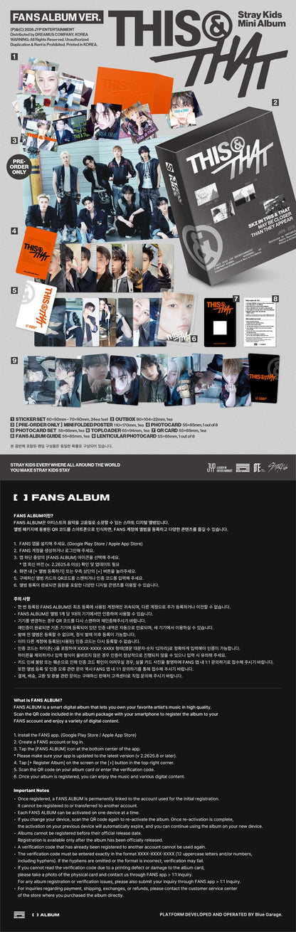 [SOUNDWAVE POB] Stray Kids – Mini Album [THIS & THAT] (FANS ALBUM VER.)