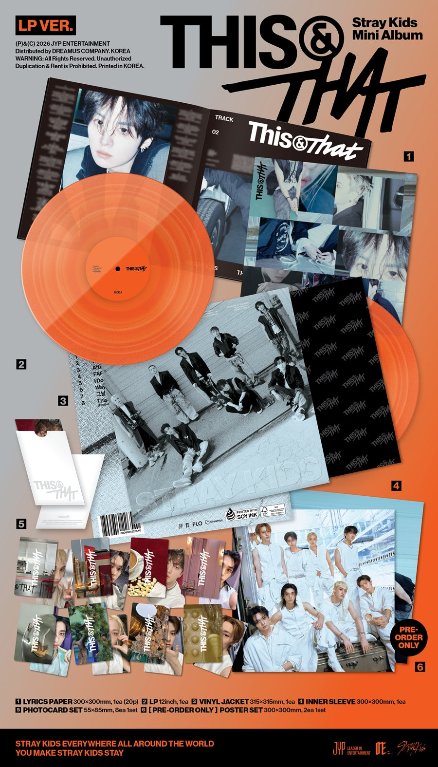 [FANS SHOP POB] Stray Kids – Mini Album [THIS & THAT] (LP VER.)
