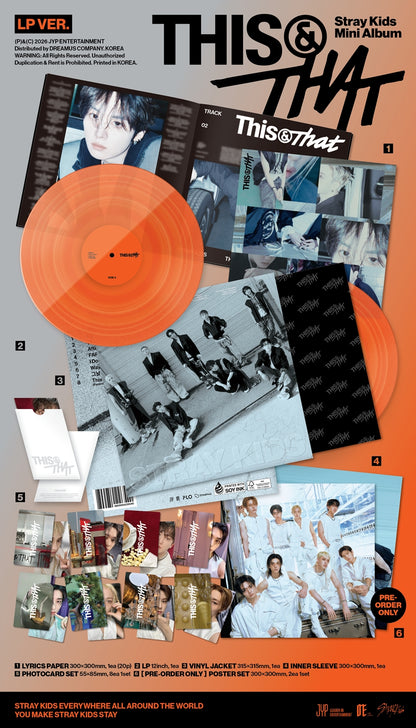 [FANS SHOP POB] Stray Kids – Mini Album [THIS & THAT] (LP VER.)