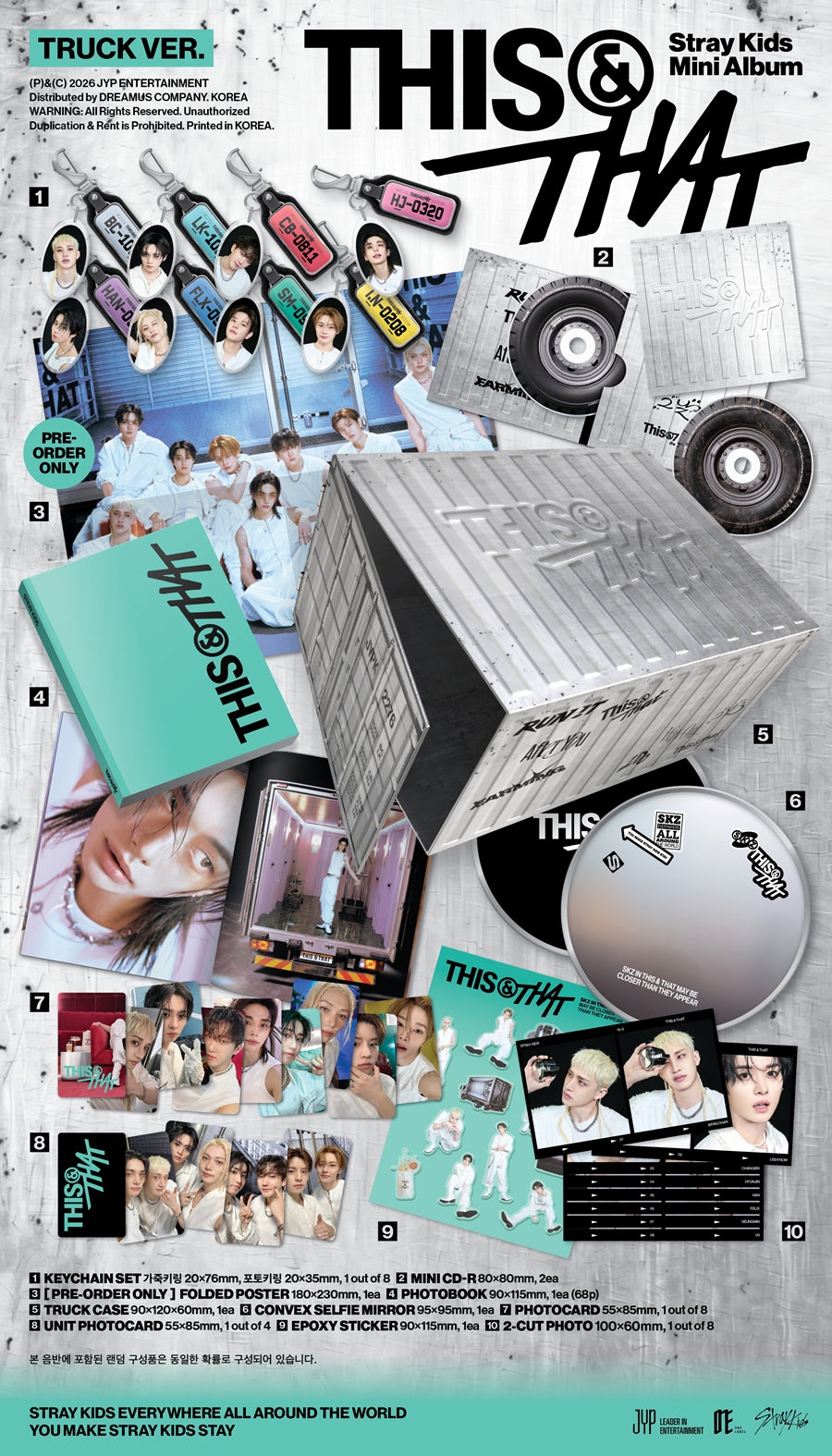 [FANS SHOP POB] Stray Kids – Mini Album [THIS & THAT] (TRUCK VER.)