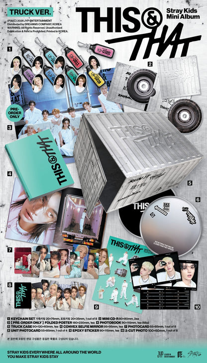 [FANS SHOP POB] Stray Kids – Mini Album [THIS & THAT] (TRUCK VER.)