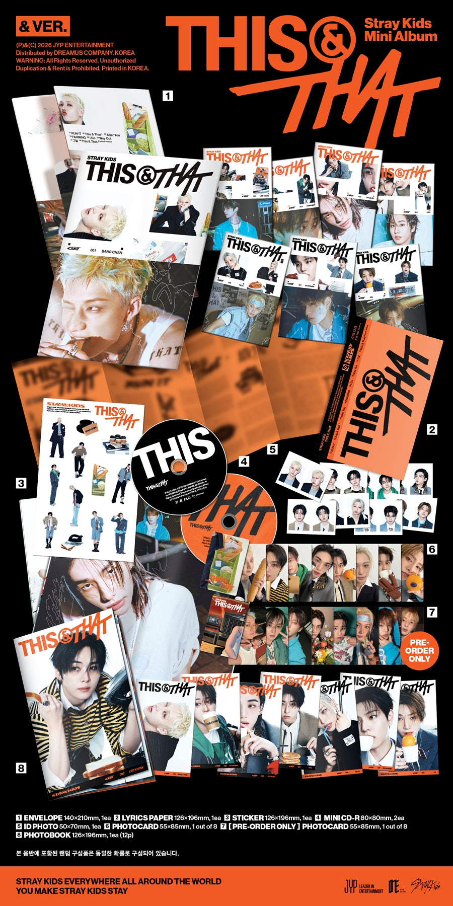 [FANS SHOP POB] Stray Kids – Mini Album [THIS & THAT] (& VER.)