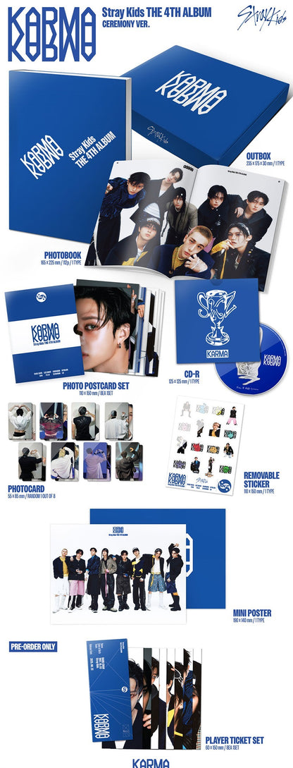 Stray Kids – The 4th Full Album [KARMA] (CEREMONY VER., HOORAY VER.)