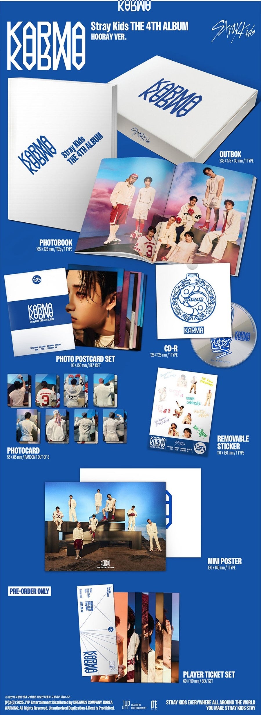 Stray Kids – The 4th Full Album [KARMA] (CEREMONY VER., HOORAY VER.)