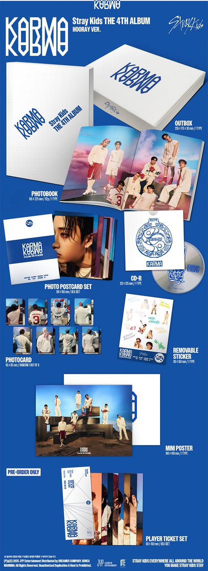 Stray Kids – The 4th Full Album [KARMA] (CEREMONY VER., HOORAY VER.)