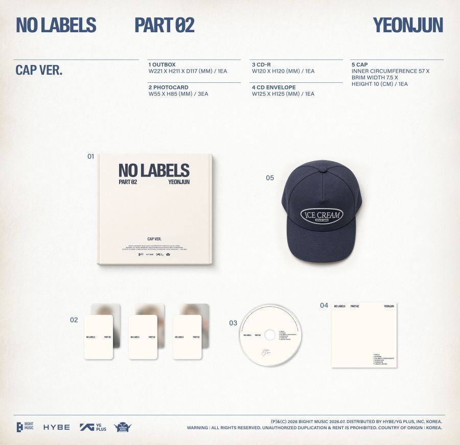 (TXT) YEONJUN – [NO LABELS: PART 02] (Cap Ver.)