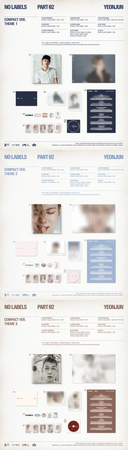[WEVERSE POB] (TXT) YEONJUN – [NO LABELS: PART 02] (Compact Ver.)