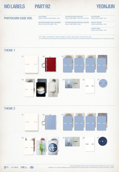 (TXT) YEONJUN – [NO LABELS: PART 02] (Photocard Case Ver.) Aléatoire