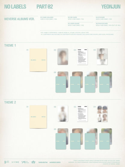 [WEVERSE POB] (TXT) YEONJUN – [NO LABELS: PART 02] (Weverse Albums ver.) Aléatoire